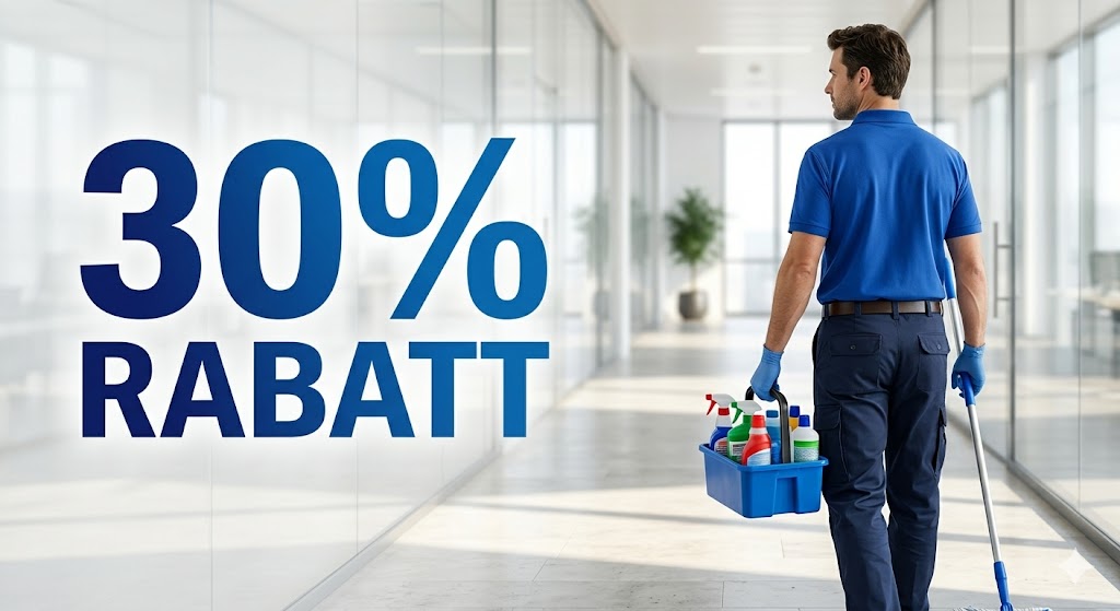 Gebäudereinigung München - 30% Rabatt günstige Büroreinigung und mehr.